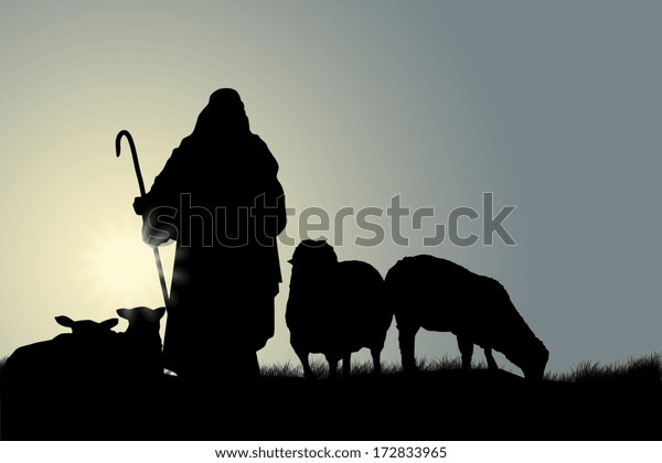 Shepherd Sheep Stock Photo (Edit Now) 172833965