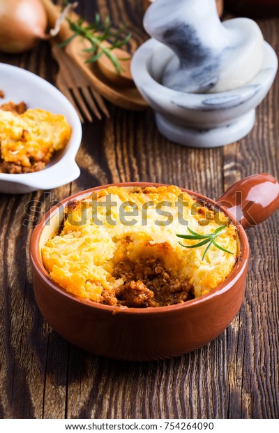 Shepherds Pie Traditional British Dish Minced Stock Photo 754264090 Shutterstock