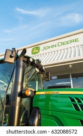 Shepparton, Australia - April 16, 2017: John Deere Is An American Manufacturer Of Agricultural, Forestry And Construction Machinery. This Dealership Is In Shepparton.