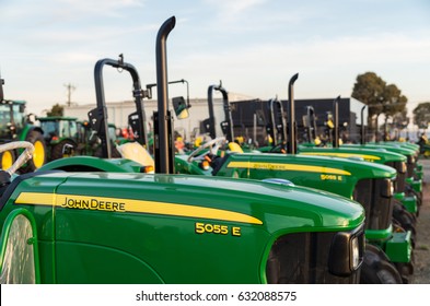 Shepparton, Australia - April 16, 2017: John Deere Is An American Manufacturer Of Agricultural, Forestry And Construction Machinery. This Dealership Is In Shepparton.