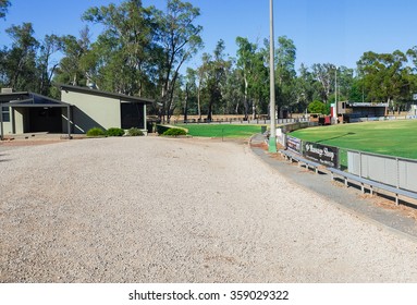 Shepparton, Australia - December 28, 2015: Princes Park Is A Football Oval And Cricket Ground In The Rural Australian City Of Shepparton.