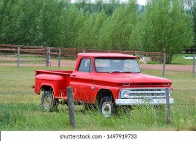 Sheridan WY, USA On August 11, 2019 : A Nice Vintage Pick Up.