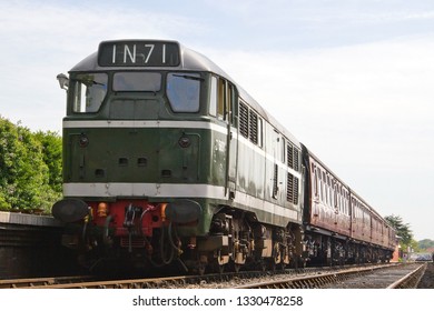 SHERINGHAM, NORFOLK, UK - MAY 26, 2013: Ex British Rail Class 31 No. D5631 (31207) Is Seen At Sheringham, Waiting To Run A Service To Holt During The NNR's 'Dad's Army Event' Weekend.