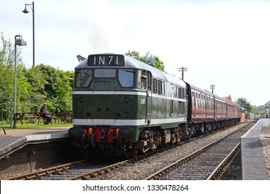 SHERINGHAM, NORFOLK, UK - MAY 26, 2013: Ex British Rail Class 31 No. D5631 (31207) Is Seen At Sheringham, Waiting To Run A Service To Holt During The NNR's 'Dad's Army Event' Weekend.