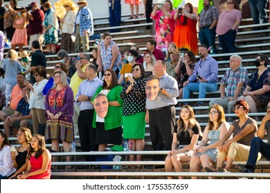 Sherman, TX / United States - June 12 2020: Sherman High School Graduates The Class Of 2020 On June 12 At Bearcat Stadium.