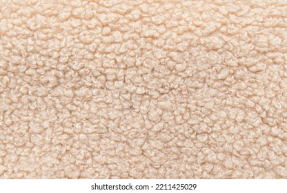 Sherpa Fabric Soft Texture Beige Aesthetic Furniture Wool Cuddle Teddy Bear Fabric