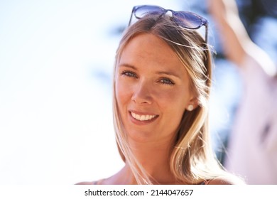 She's A Vulnerable Beauty. Portrait Of A Beautiful Young Woman In An Outdoor Environment.