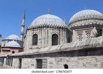 Shezade Mosque View With Türbe's Domes