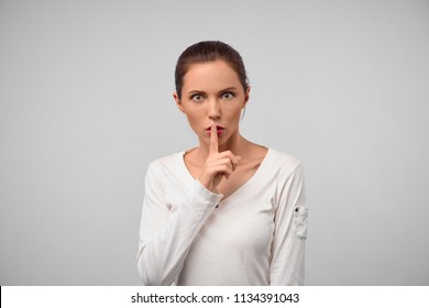 Shh Keep This Secret Anyone Portrait Stock Photo Shutterstock