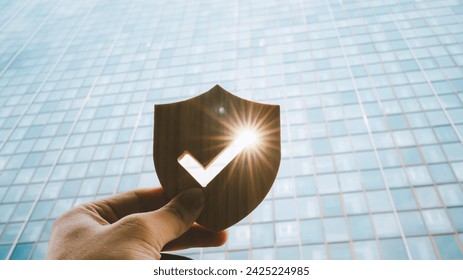 Shield protect icon, Security protection and health insurance. Ideas about increasing the insurance amount Better and more comprehensive insurance coverage.