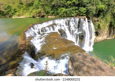 Shifen Waterfall, a waterfall located in Pingxi District, New Taipei City, Taiwan