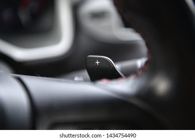 Shift Paddle Near Steering Wheel.