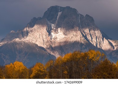 Shifting Light On Mount Moran