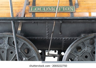 Shildon, County Durham, UK. July 3, 2021. Locomotion Number 1 Steam Locomotive, Locomotion Museum 