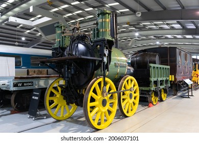 Shildon, County Durham, UK. July 3, 2021. Sans Pareil Steam Engine With Tender, Locomotion Museum 