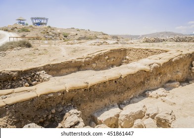 SHILOH, WEST BANK, SAMARIA, ISRAEL. August 2012. The Archaeological Site Of The Biblical Shiloh. Biblical Archaeology, Archaeological Dig, Historical Site, Excavation, Expedition.