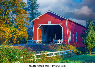 Shimanek Covered Bridge Near Sio, Oregon