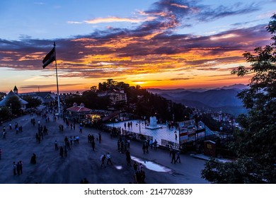 Shimla, Himachal Pradesh, India - 09:09:2021 : Rainfall In Shimla