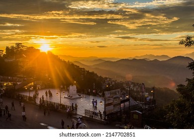 Shimla, Himachal Pradesh, India - 09:09:2021 : Rainfall In Shimla