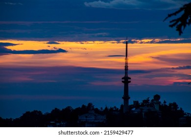 Shimla, Himachal Pradesh, India - 09:09:2021 : Rainfall In Shimla 