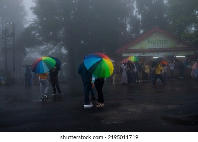 Shimla, Himachal Pradesh, India - 09:09:2021 : Rainfall In Shimla 