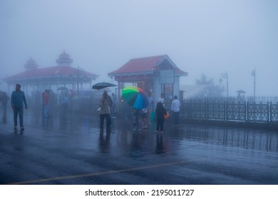 Shimla, Himachal Pradesh, India - 09:09:2021 : Rainfall In Shimla 