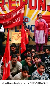 Shimla/india/10-4-2006/Protest Demonstration Hosted By The Communist Party Of India.