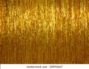  Shimmer Shiny Golden Tinsel Background