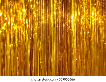  Shimmer Shiny Golden Tinsel Background