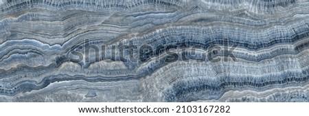 Shine Blue Coloured Veins Natural Marble Stone Structure For Background 