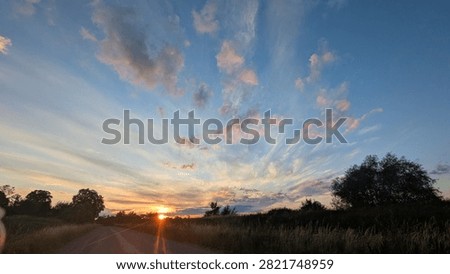 shine, sunset, cloud, summer, spring
