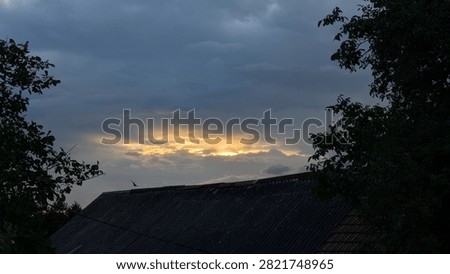 shine, sunset, cloud, summer, spring