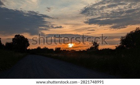 shine, sunset, cloud, summer, spring