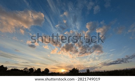 shine, sunset, cloud, summer, spring