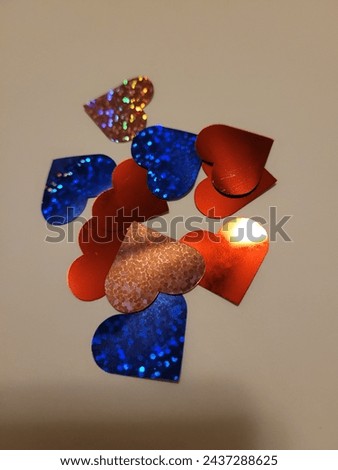 Shiney Glitter Heart Party Confetti 