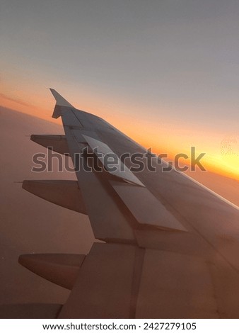 Shiney Sunrise View from the Aircraft