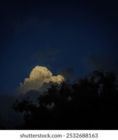 Shining Cloud during the sunset 