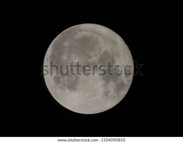 Shining full
moon Lunar surface Mysterious
world
