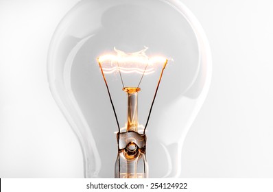 Shining Light Bulb Closeup On Bright Stock Photo 254124922 | Shutterstock