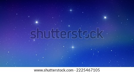 Shining stars and stardust in space. Starry space background.