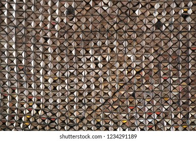 Shinny Glass Mosaics On The Wall