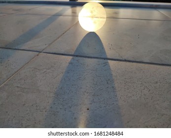 Shinny Glass With Sun Lights