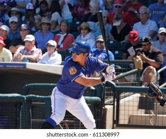 Shin-Soo Choo Right Fielder For The Texas Rangers At Surprise Stadium In Surprise Arizona USA March 24,2017.