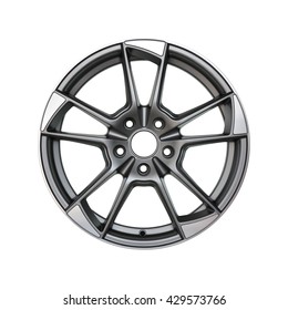 Shiny aluminum alloy car rim on a white background - Shutterstock ID 429573766
