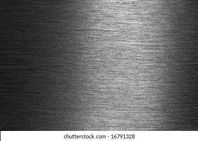 Shiny brushed metal surface suitable for for background