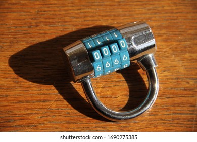 Shiny closed safety code padlock 