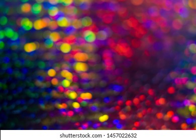 Shiny Colorful Sequin Dress Detail Texture. Neon Disco Color