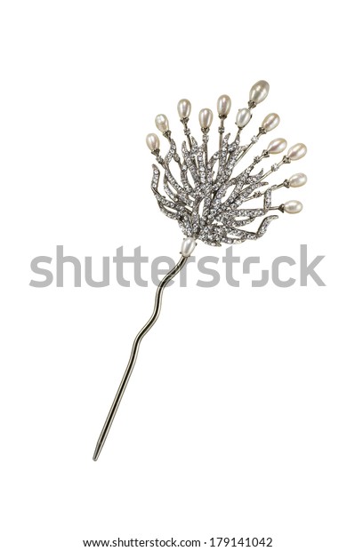Shiny Floral Hair Pins Stock Photo Edit Now 179141042