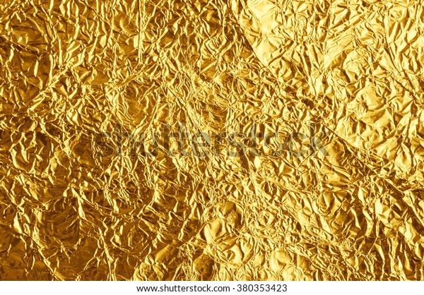 Shiny Gold Foil Texture Background Stock Photo (Edit Now) 380353423