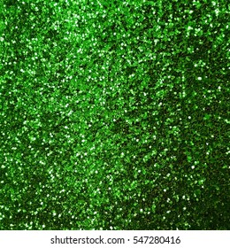 Shiny Green Glitter Texture Background